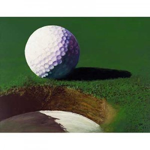 Golfkunst von Udo A. Heinrich: Golfball No. 1