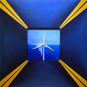 Energiewende-Kunst von Udo A. Heinrich: Zielgerichtet