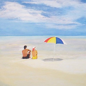 Sonne, Sand und Meer - Gemälde von Udo A. Heinrich: Adam and Eve