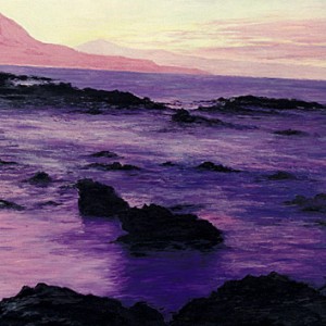 Sonne, Sand und Meer - Gemälde von Udo A. Heinrich: Sonnenuntergang auf Gran Canaria II