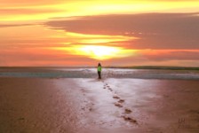 Udo A. Heinrich: Insel F&ouml;hr/Amrum II (Digipainting, 120x80cm, 2018)