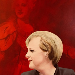 Profile + Verbindungen - Gemälde von Udo A. Heinrich: »Die Kanzlerin«